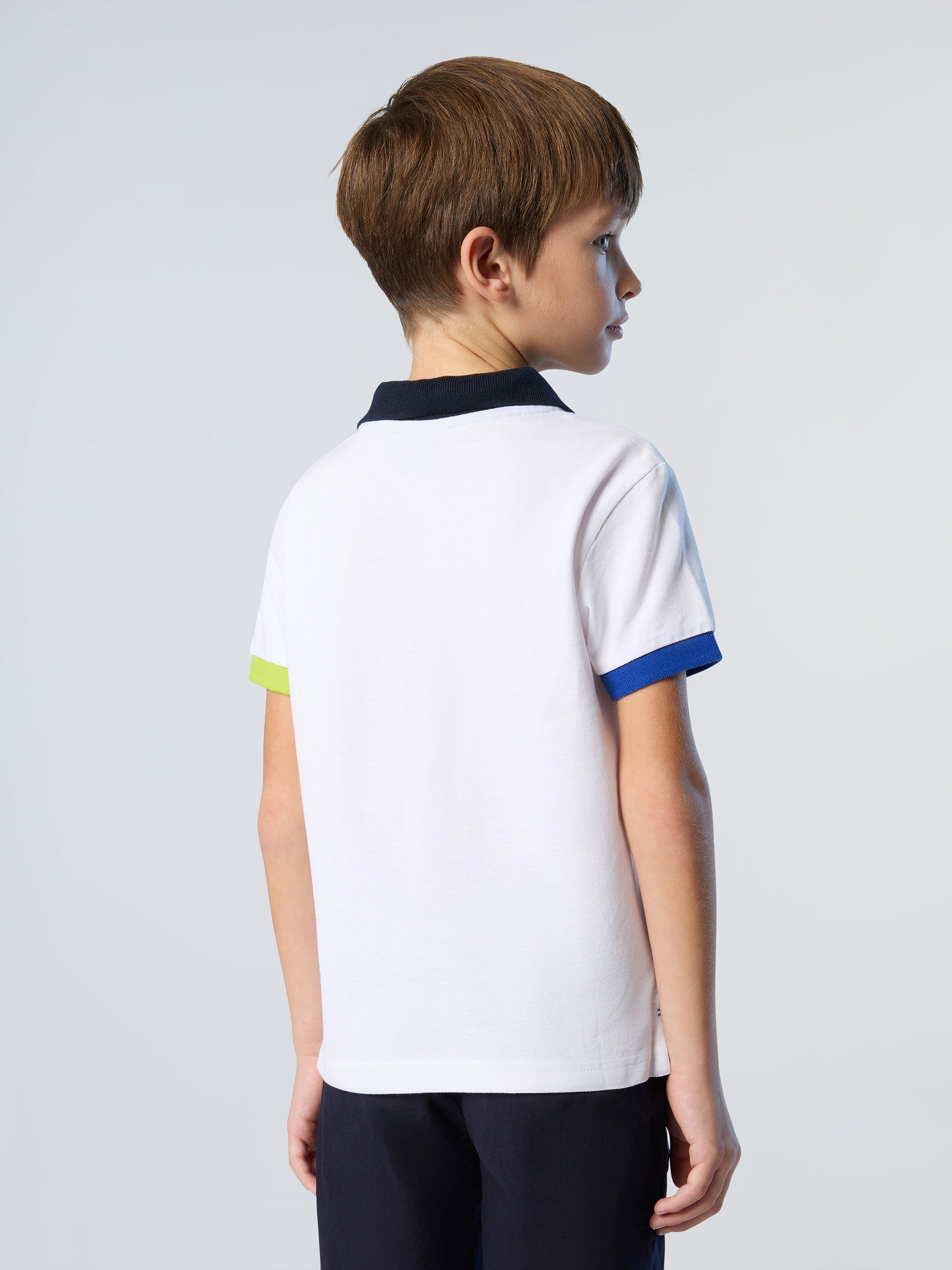 4 | White | polo-short-sleeve-wcontrast-placket-795076