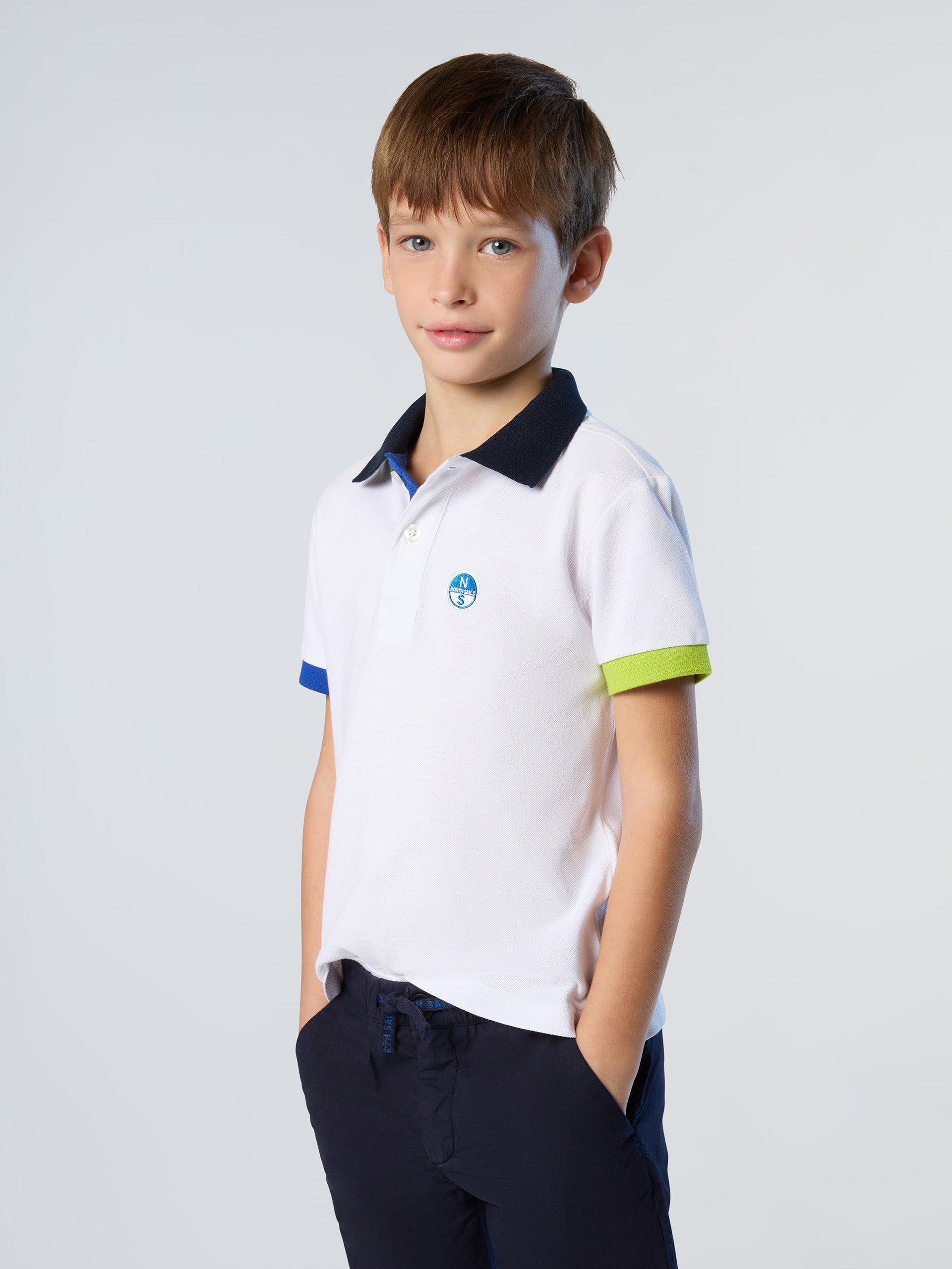 2 | White | polo-short-sleeve-wcontrast-placket-795076
