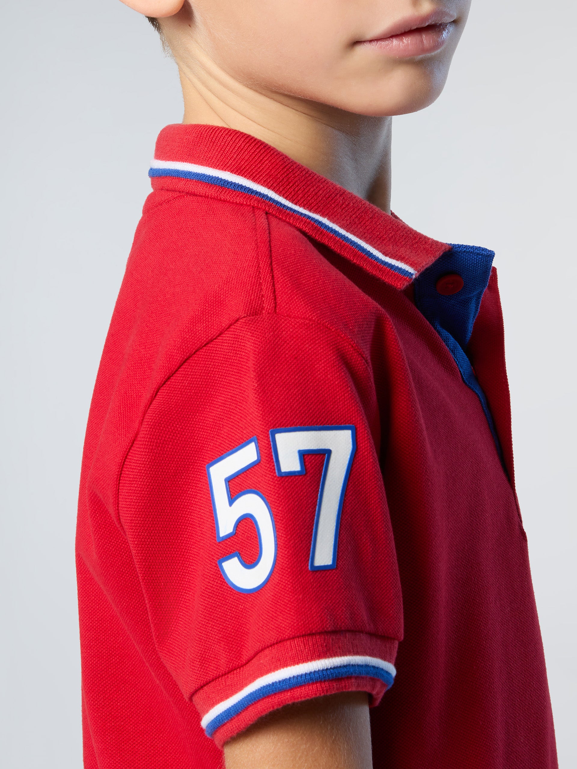 7 | Red | polo-short-sleeve-wnumber-application-on-sleeve-795077