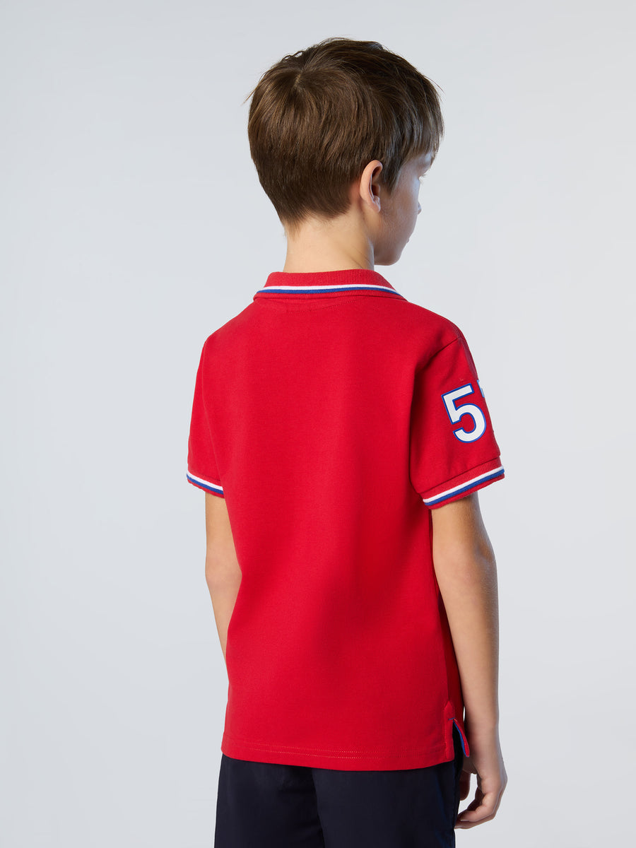4 | Red | polo-short-sleeve-wnumber-application-on-sleeve-795077