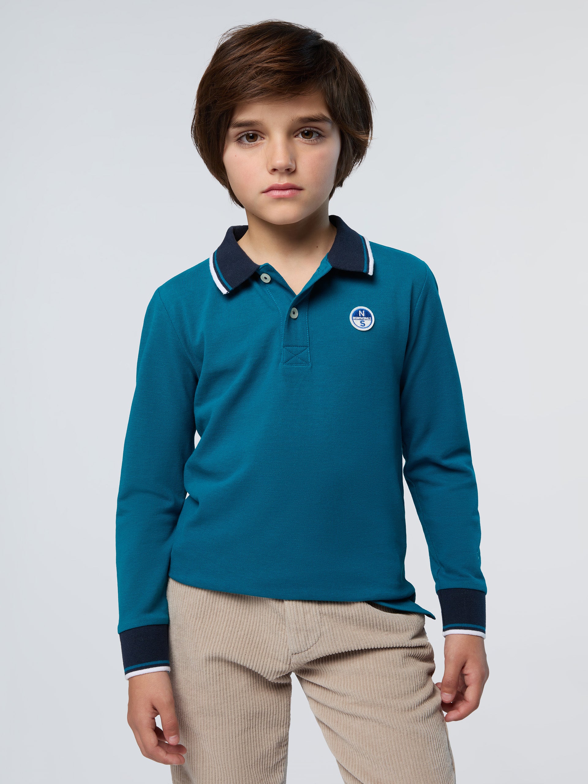 Polo shirt with collar lettering | North Sails