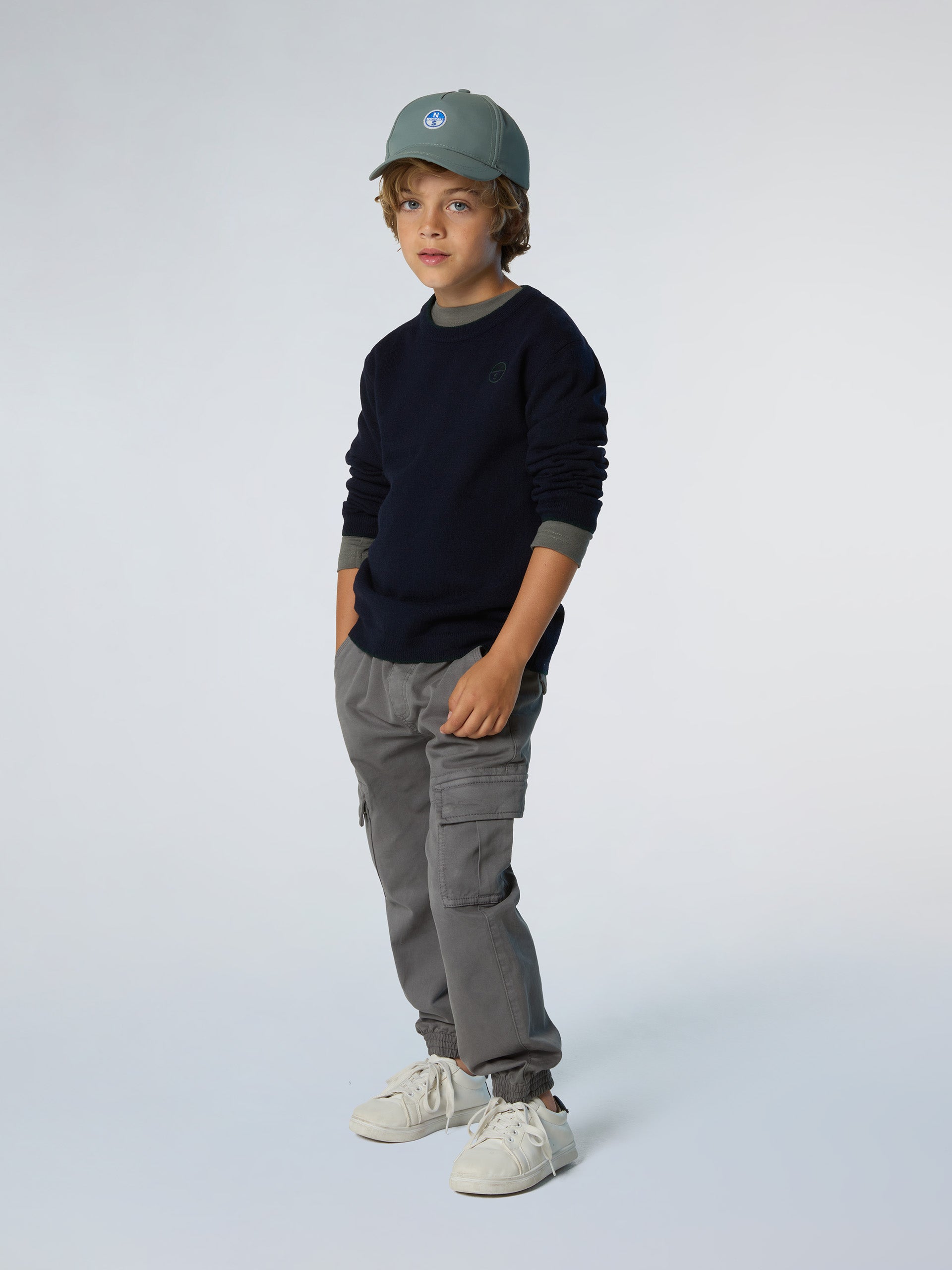 5 | Navy blue | crewneck-12gg-knitwear-796135