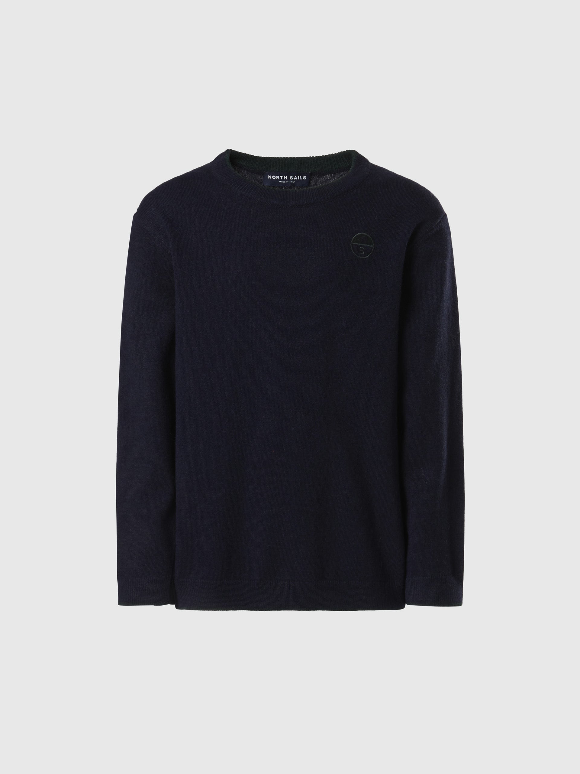 hover | Navy blue | crewneck-12gg-knitwear-796135