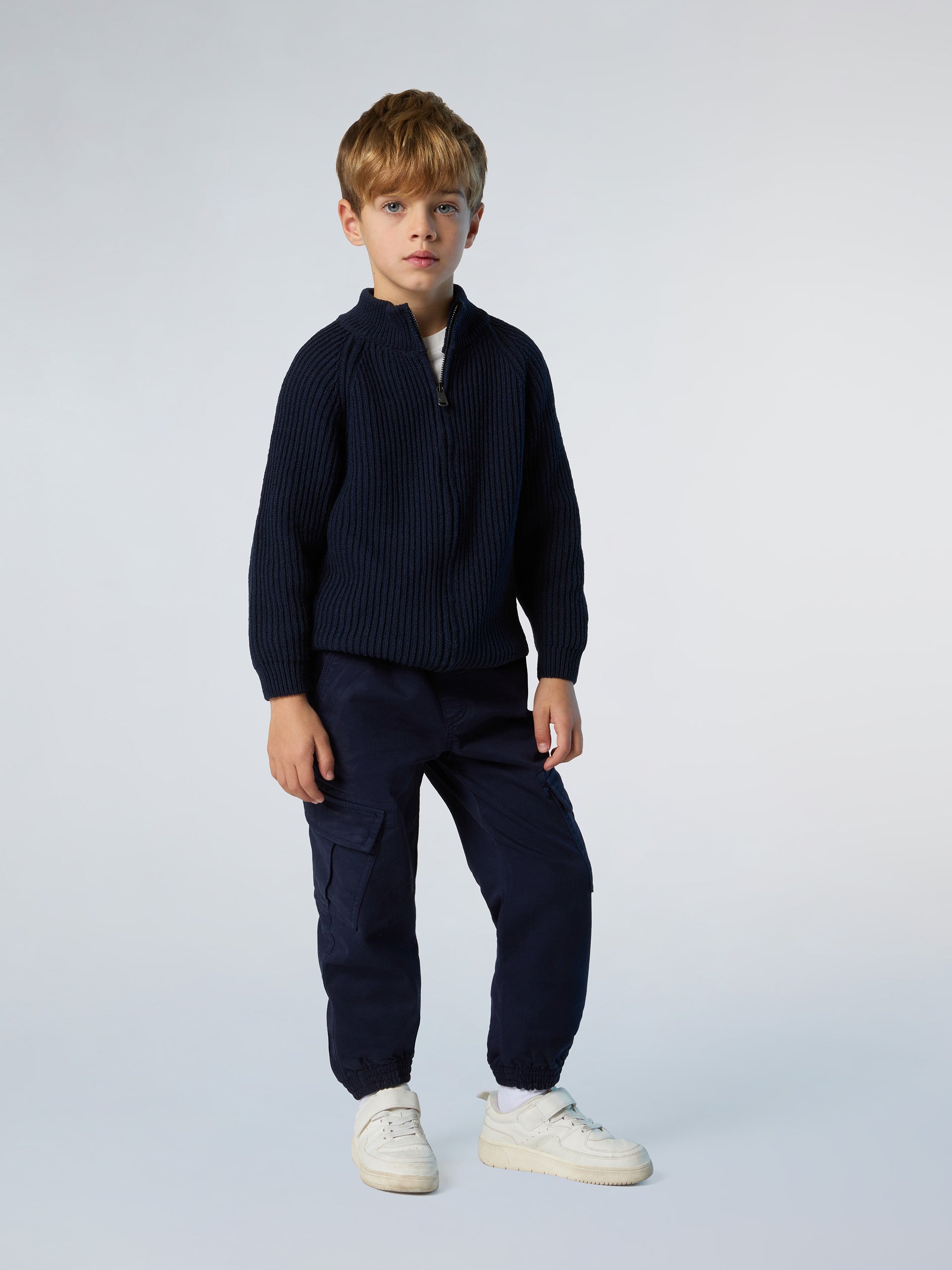5 | Navy blue | full-zip-7gg-knitwear-796140