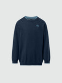 hover | Navy blue | crewneck--12-gg-knitwear-796195