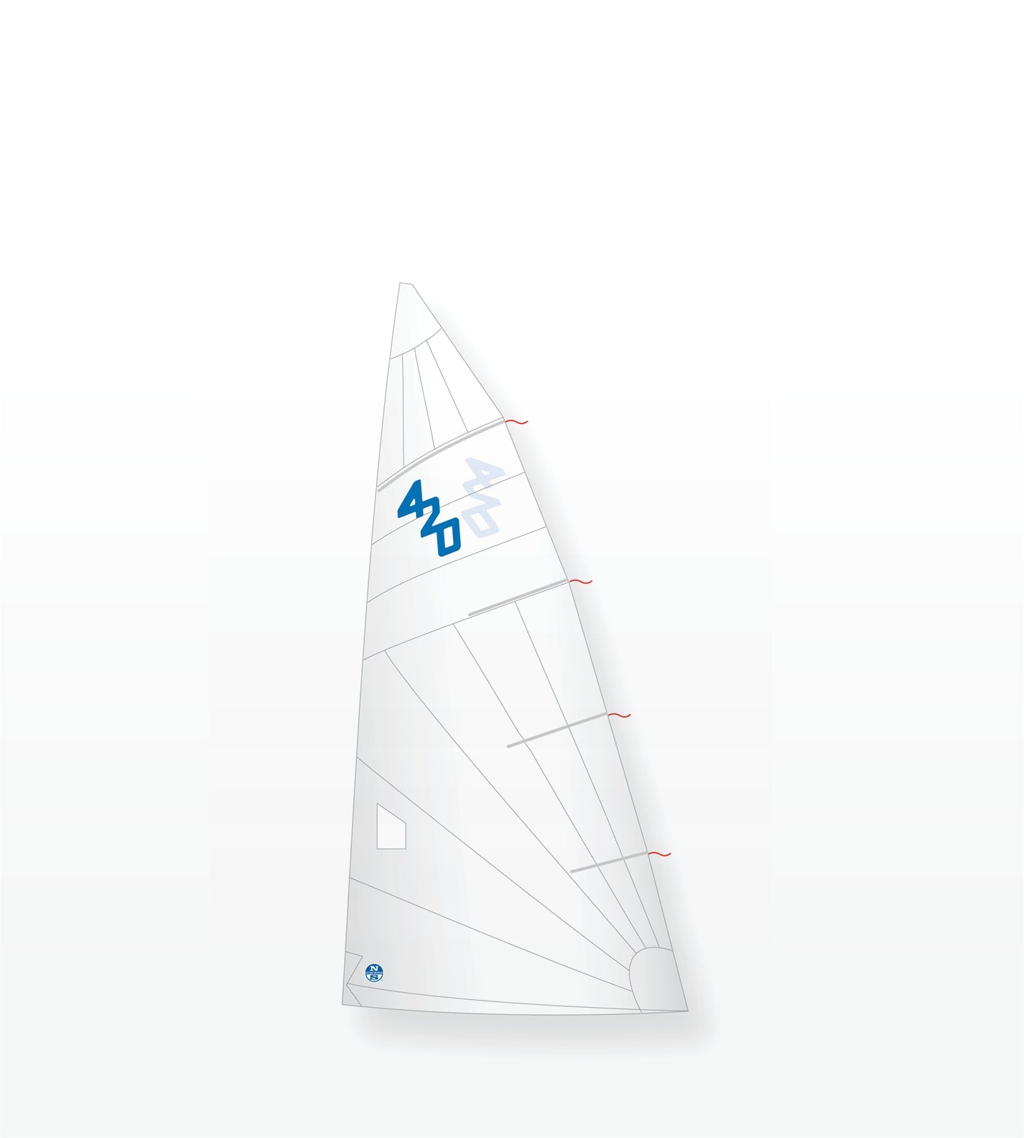North Sails 420 M-9 Mainsail | cover :: White