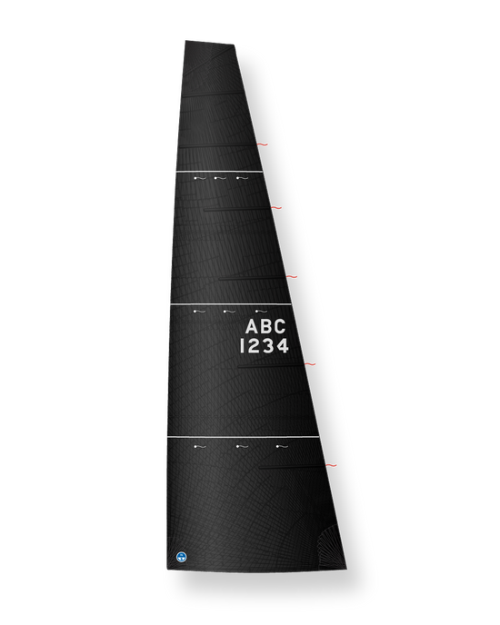 North Sails Square Top Racing Mainsail 3Di RAW Black