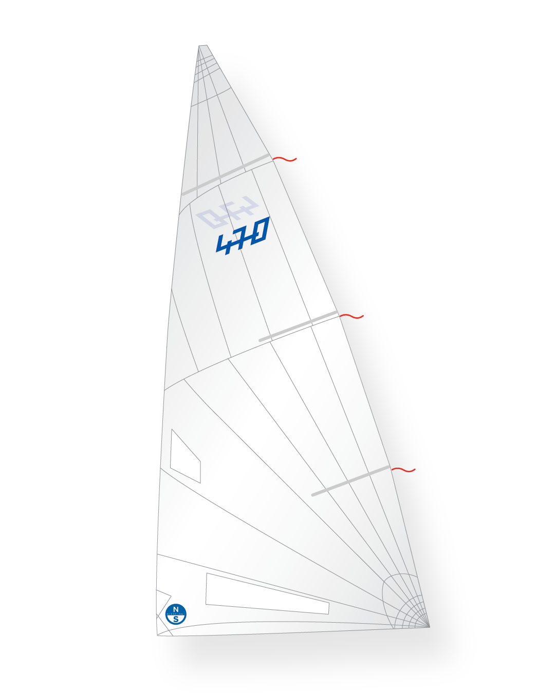1 | White | North Sails 470 N12-L9B- Mainsail