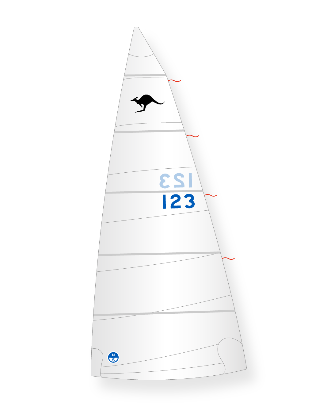 1 | White | North Sails Australian Sharpie Dacron Mainsail