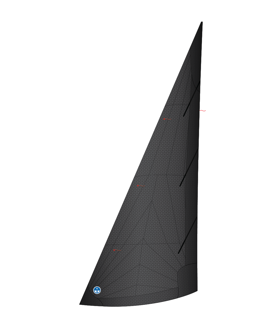 1 | Black | North Sails Beneteau First 30 Jib