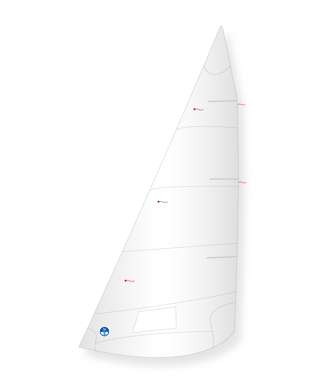 1 | White | North Sails Hampton One Design Jib