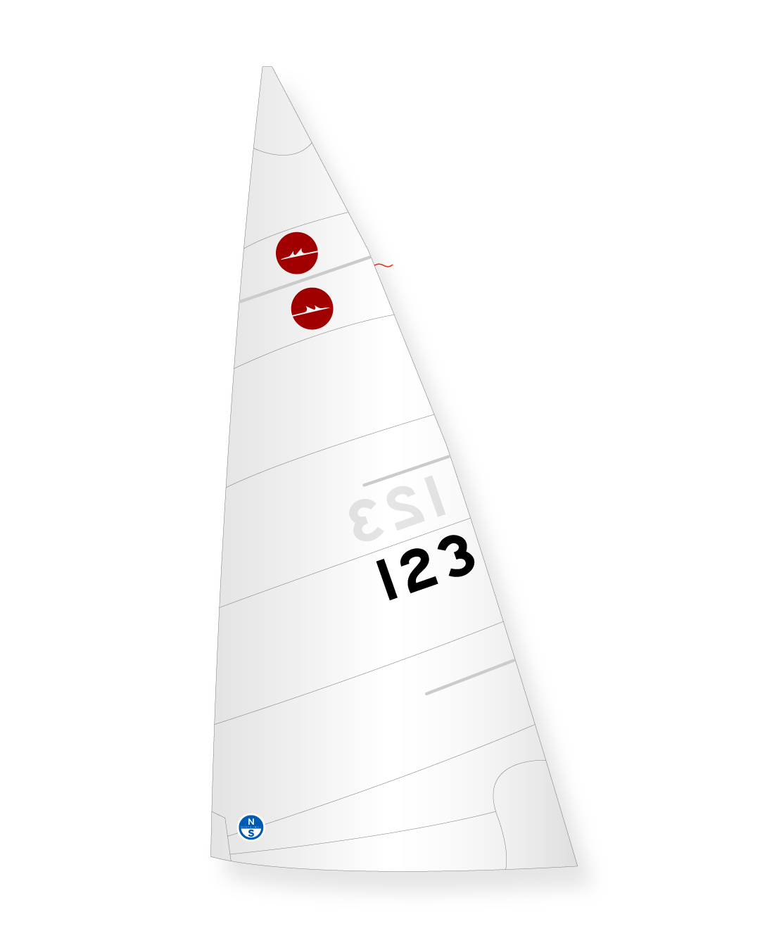 1 | White | North Sails Harpoon 4.6 Mainsail