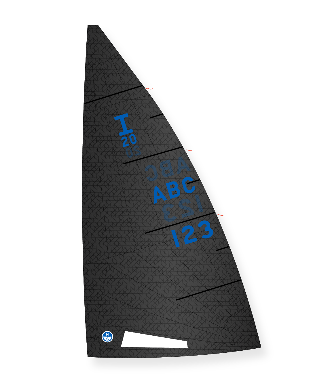 1 | Gray | North Sails Inland 20 Scow Mainsail