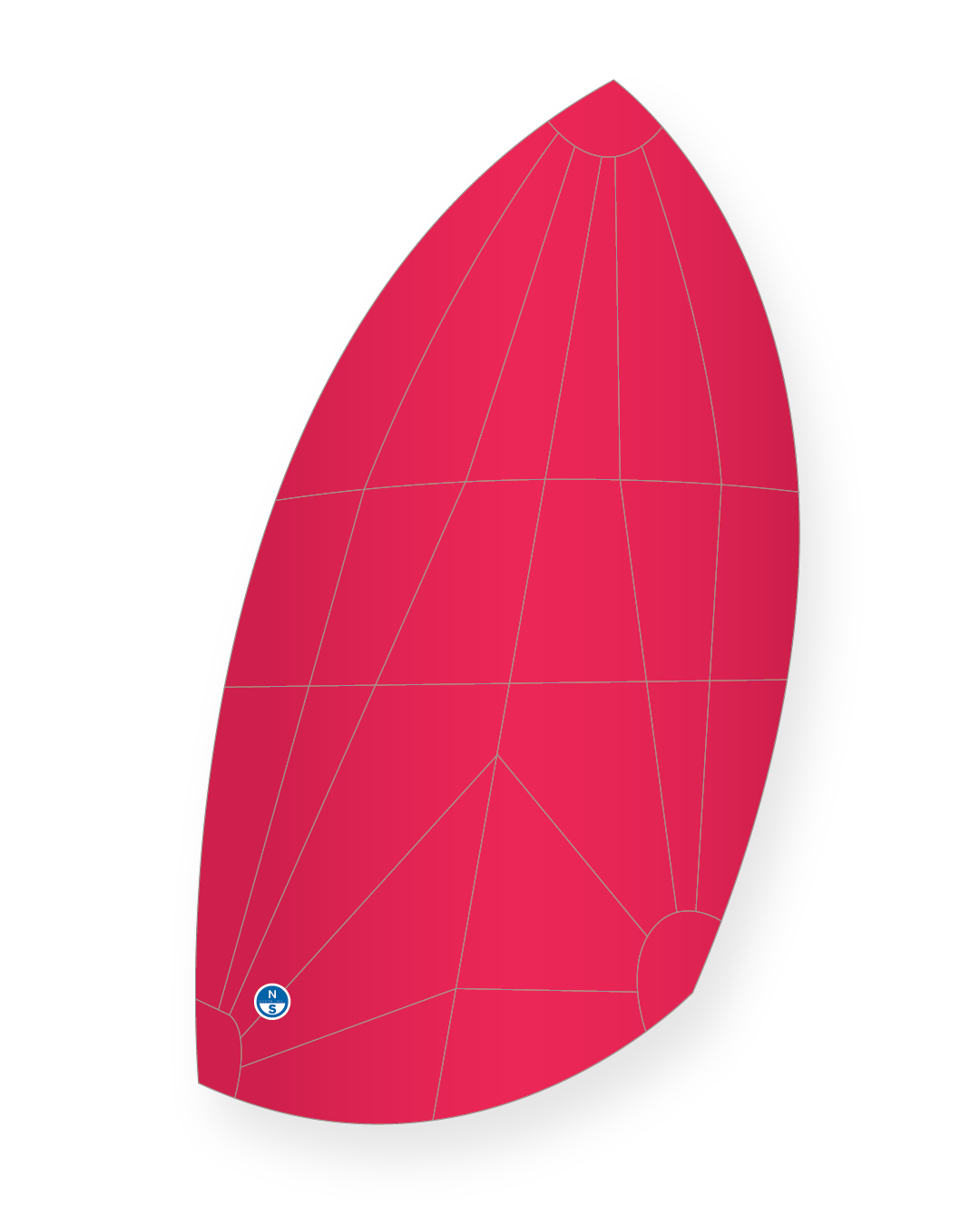 1 | Red | North Sails International 110 Spinnaker