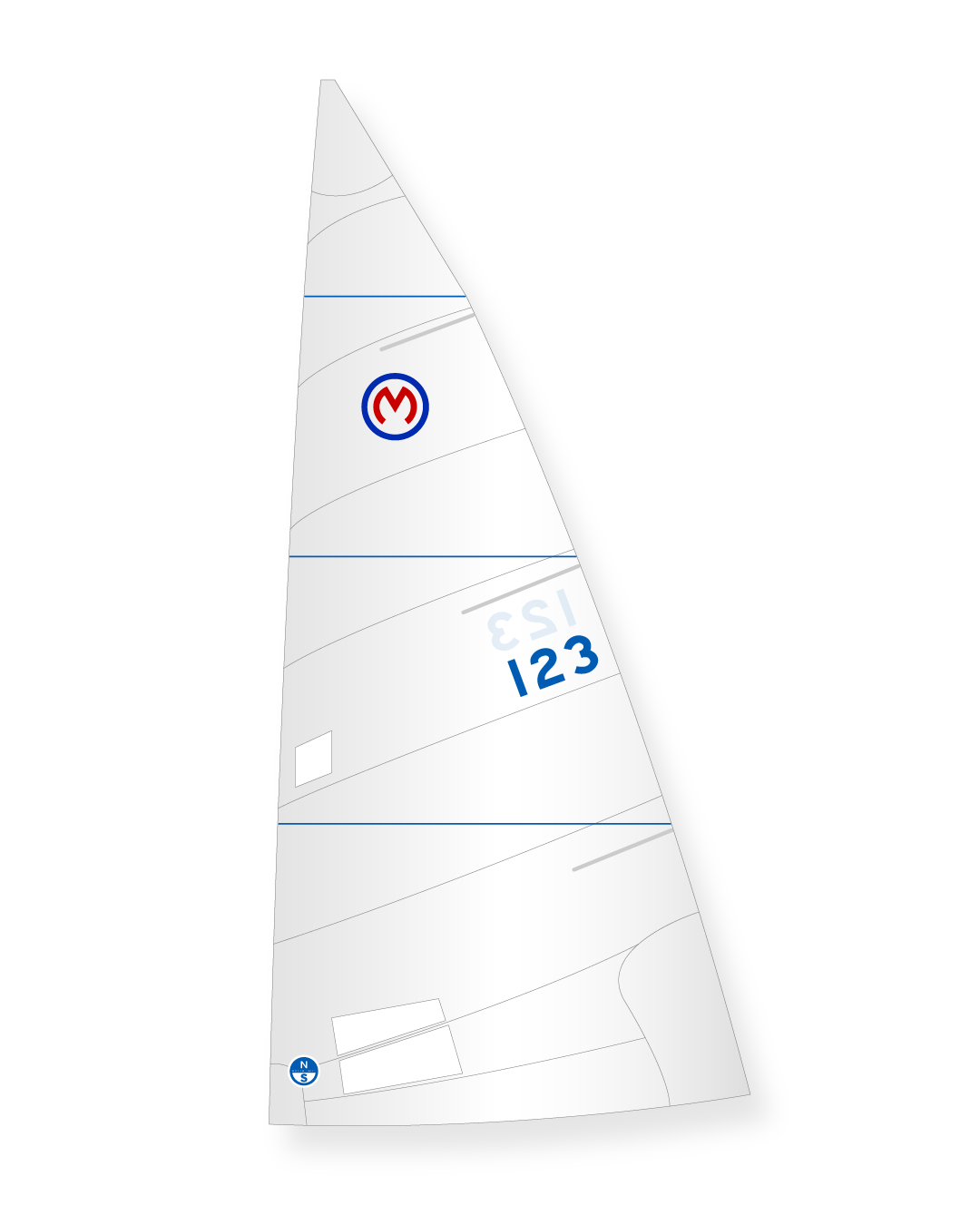 1 | White | North Sails Mariner 19 Mainsail