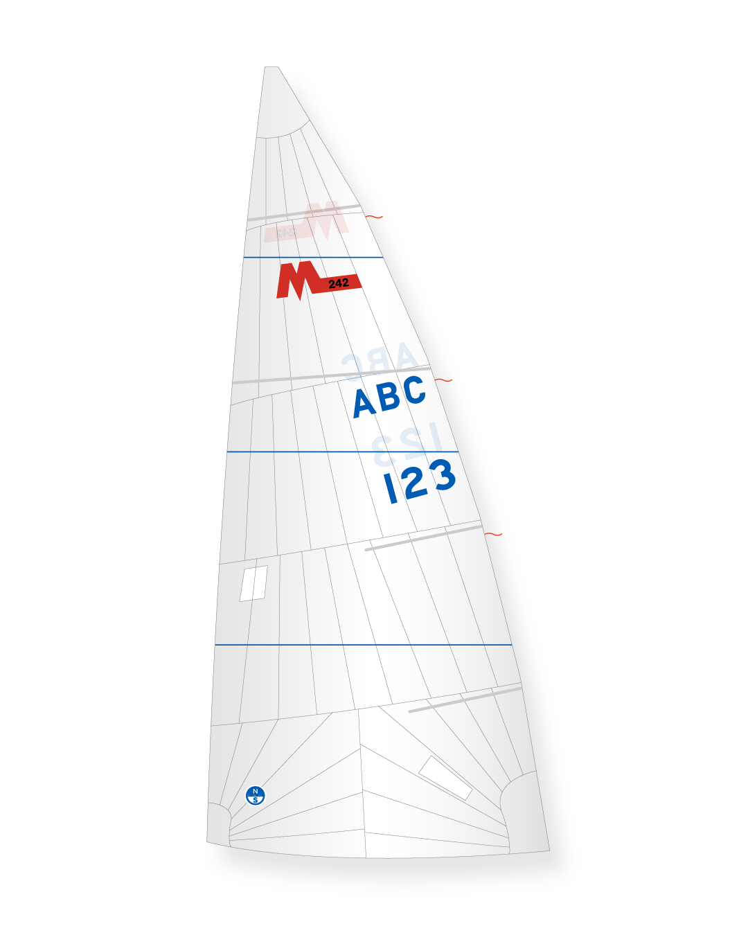 1 | White | North Sails Martin 242 Mainsail