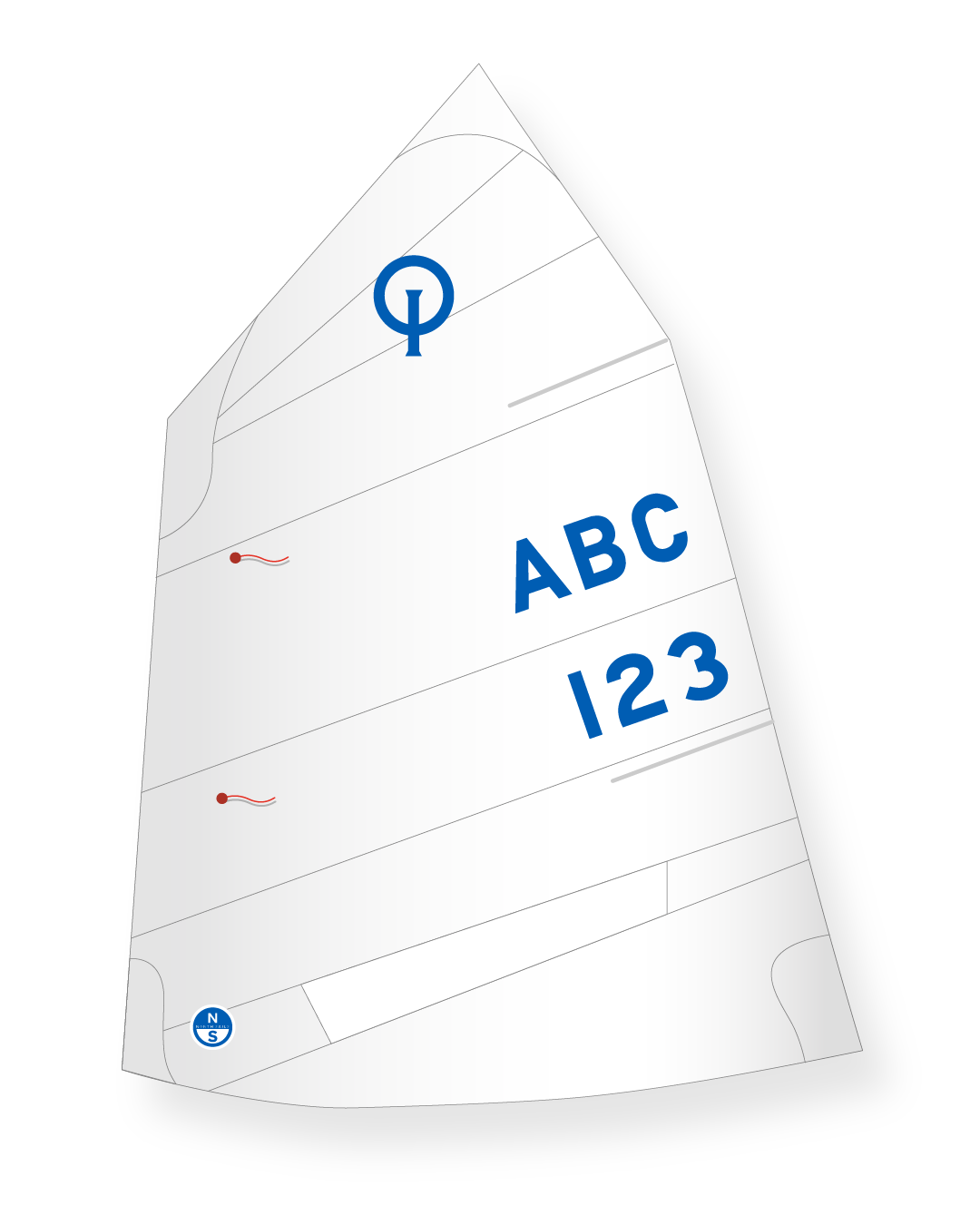 1 | White | North Sails Optimist C-6 Mainsail