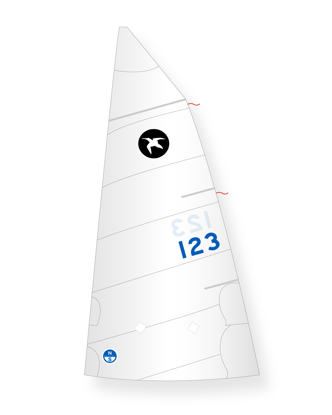 1 | White | North Sails Puffin Pacer Mainsail