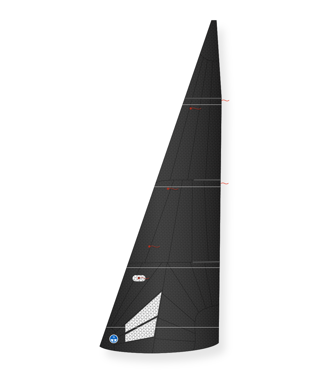 1 | Black | North Sails RS-21 J-3 Jib