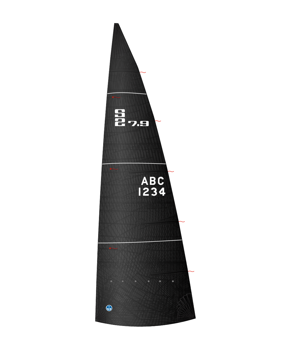 1 | Black | North Sails S2 7.9 Mainsail