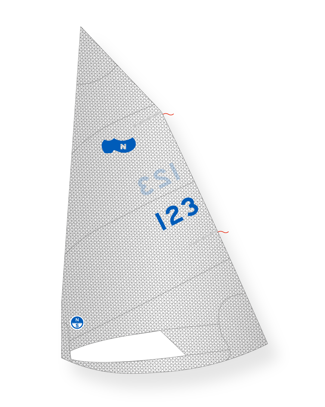 1 | Gray | North Sails Sabot-Naples Mainsail