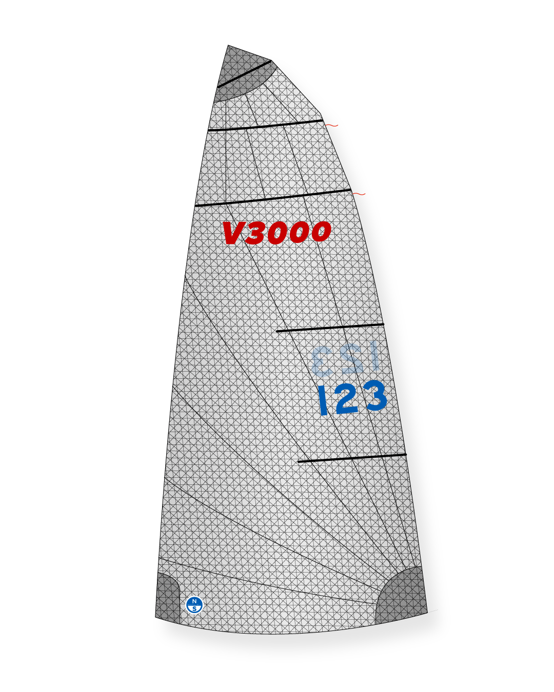 1 | Gray | North Sails V3000 Mainsail