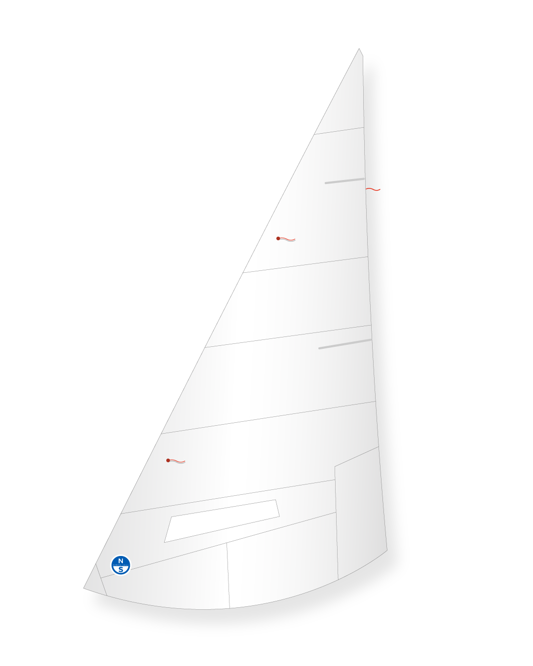 1 | White | North Sails Vanguard 15 Jib