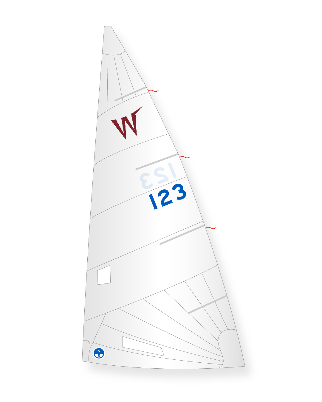 1 | White | North Sails Wayfarer Mainsail