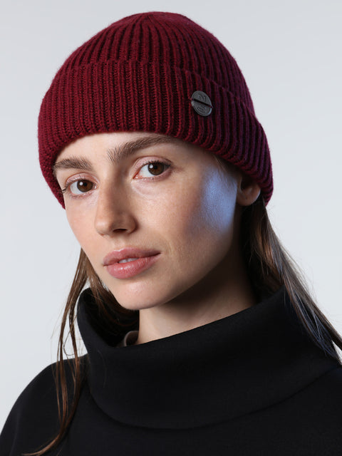 1 | Deep cherry | recycled-cashmere-blend-beanie-021600