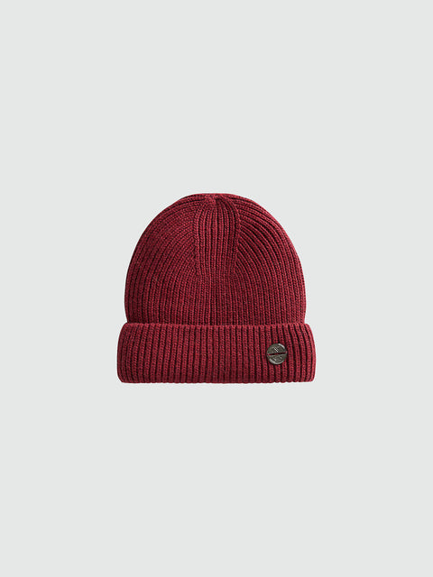 hover | Deep cherry | recycled-cashmere-blend-beanie-021600