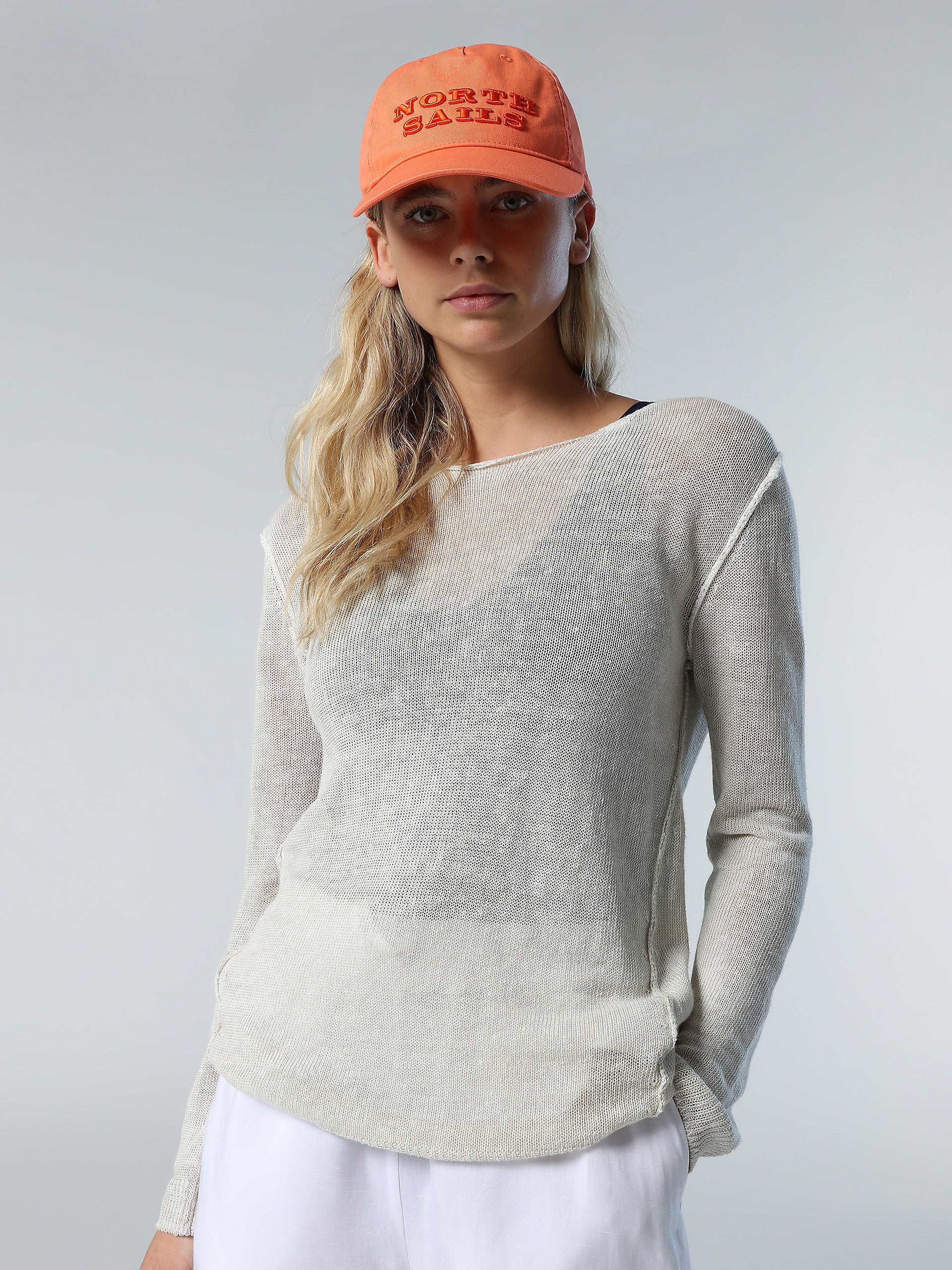 トップス 25ssMAATEE&SONS LINEN L/SLEEVE BOAT TEE MAATEE&SONS LINEN L/SLEEVE BOAT TEE (2 COLORS) - DIMPLE