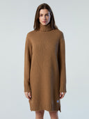 1 | Camel | roll-neck-dress-5gg-knitwear-095470
