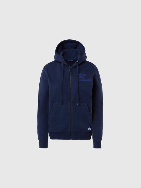 hover | Navy blue | hoodie-full-zip-sweatshirt-wgrafic-096619