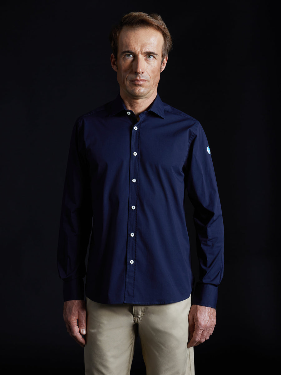 1 | Navy blue | poplin-shirt-27m605