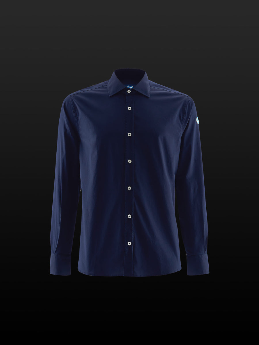 hover | Navy blue | poplin-shirt-27m605