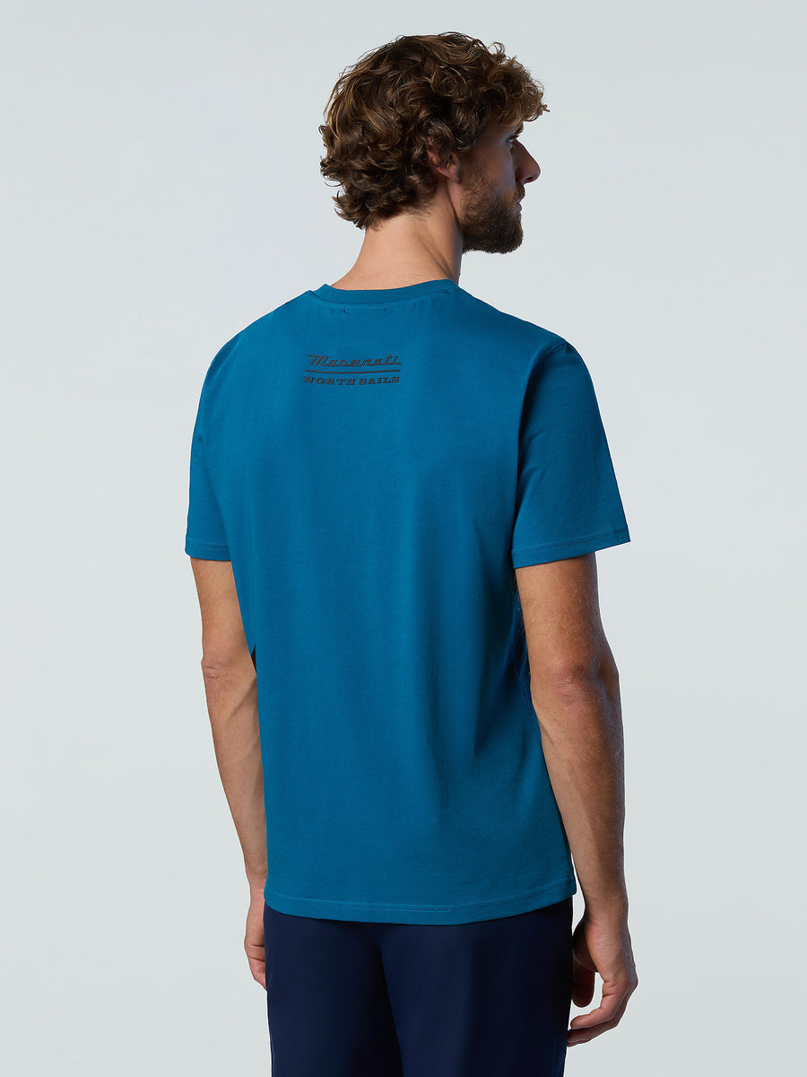 T-Shirt mit halben | Dreizack-Print North Sails