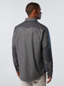 4 | Dark grey melange | overshirt-regular-spread-collar-664265