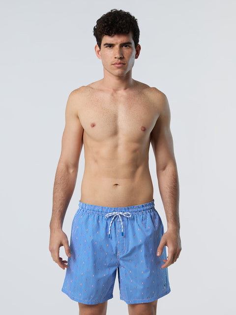 Louis Vuitton Men's Pink & Navy Tailored Board Swim Shorts size M