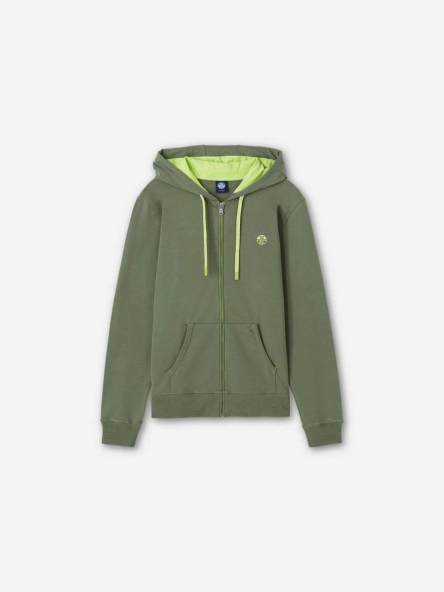 hover | Olive green | hoodie-full-zip-sweatshirt-691007