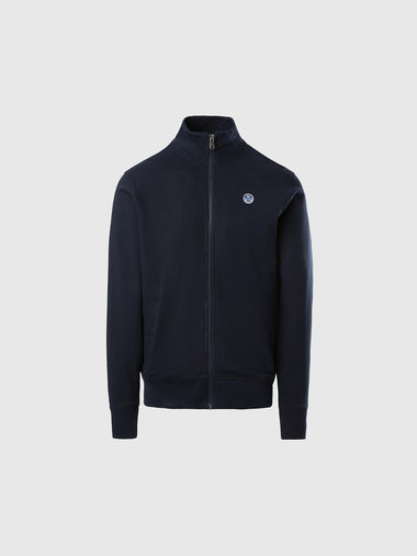 hover | Navy blue | full-zip-sweatshirt-with-logo-691064