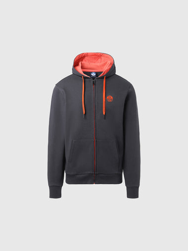 hover | Asphalt | hoodie-full-zip-sweatshirt-with-logo-691067