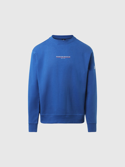 hover | Ocean blue | crewneck-sweatshirt-with-graphic-691069