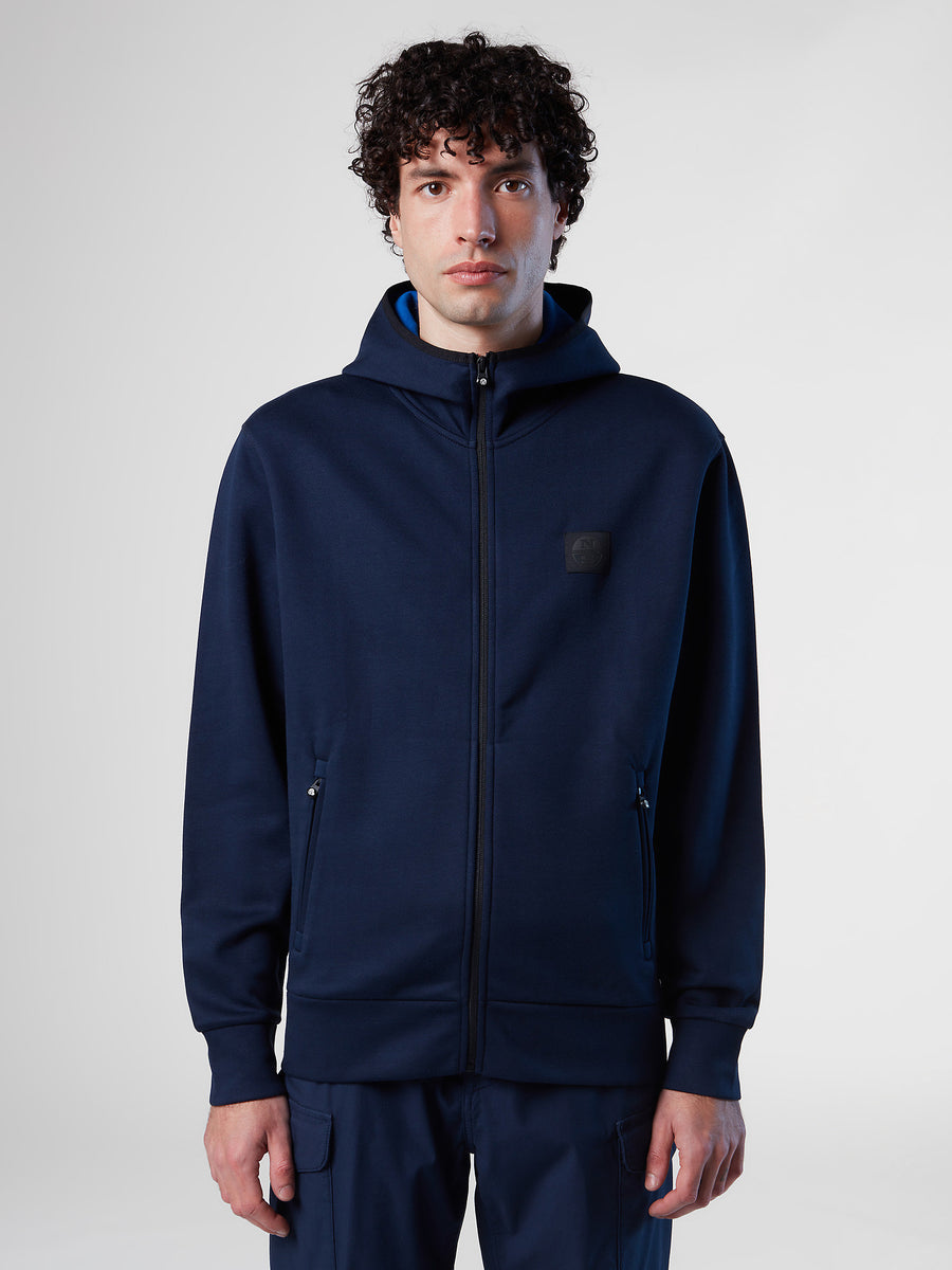 1 | Navy blue | hoodie-full-zip-sweatshirt-with-logo-691071