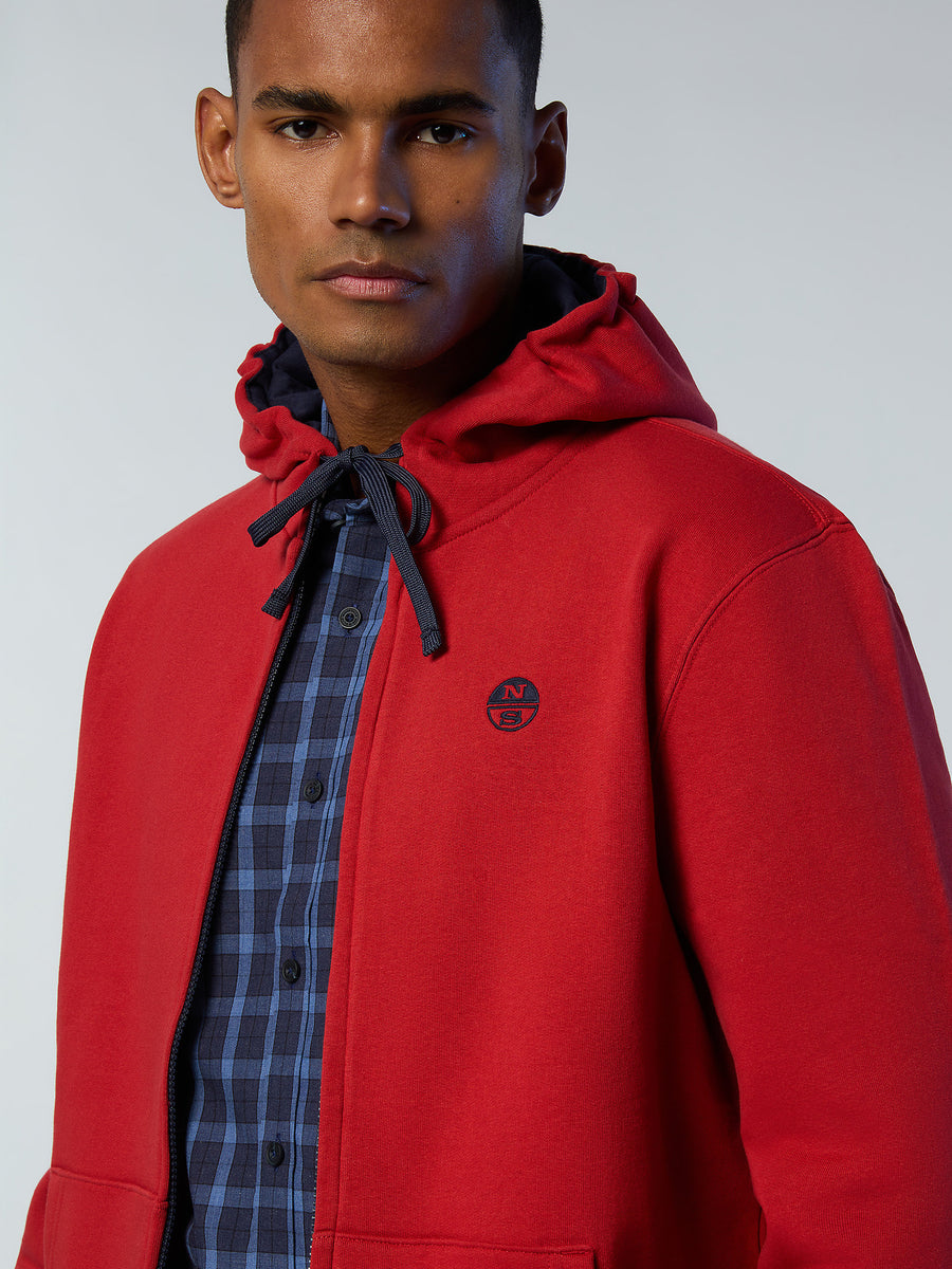 2 | Red lava | hooded-full-zip-sweatshirt-with-logo-691162