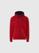 hover | Red lava | hooded-full-zip-sweatshirt-with-logo-691162