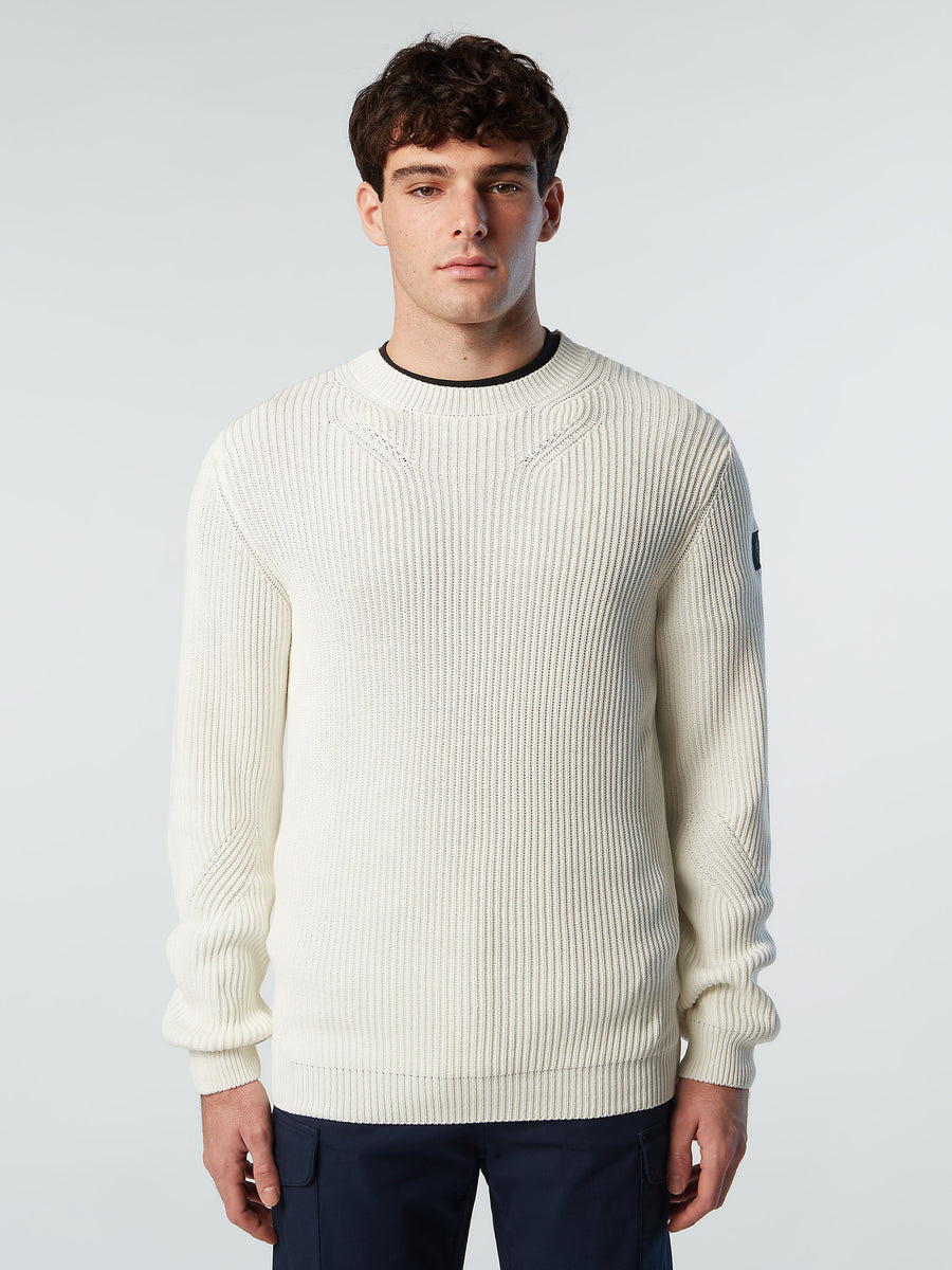 LOUIS VUITTON Men's Signature Crewneck Blue Sweater 100% Wool