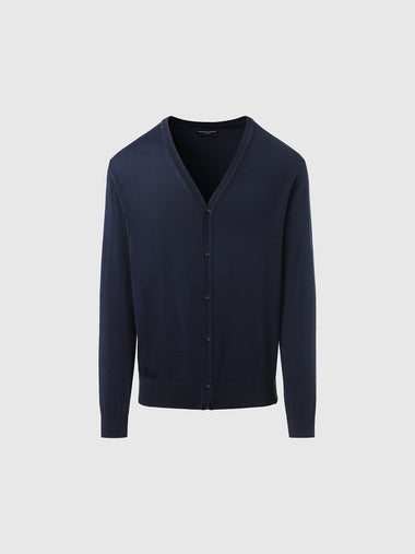 North Sails Blue Cotton Men Sweater