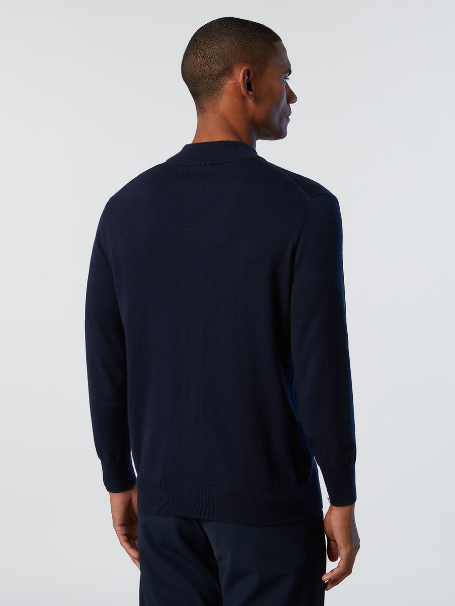 4 | Navy blue | mockneck-12gg-knitwear-699857