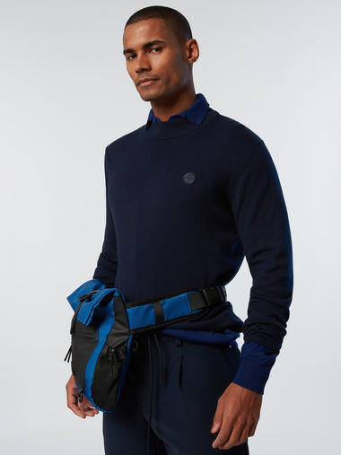 2 | Navy blue | mockneck-12gg-knitwear-699857