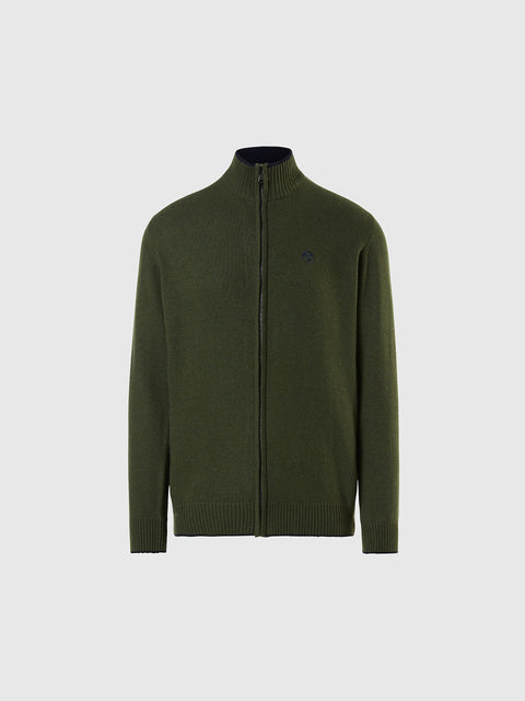 hover | Ivy green | full-zip-7gg-knitwear-699864